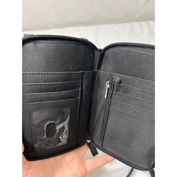 Safe Keeper Black wallet Crossbody Horizontal Purse - Picture 5 of 8